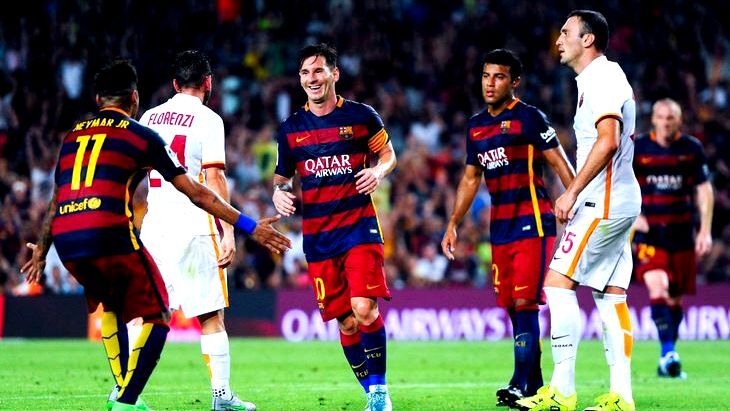 В начале августа «Барслона» выиграла у «Ромы» в рамках товарищеского матча со счетом 3:0