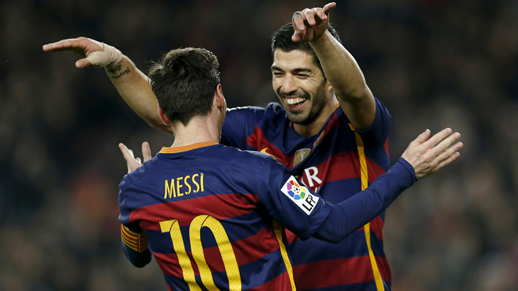 Лионель Месси и Луис Суарес