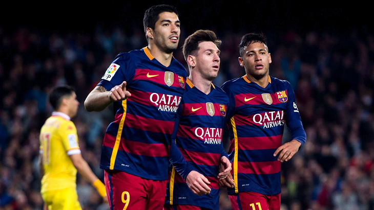 Луис Суарес, Лионель Месси и Неймар