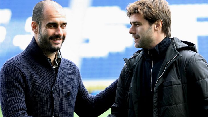 Гвардиоле (слева) предстоит дуэль с Почеттино