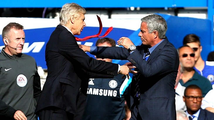 Арсен Венгер и Жозе Моуринью
