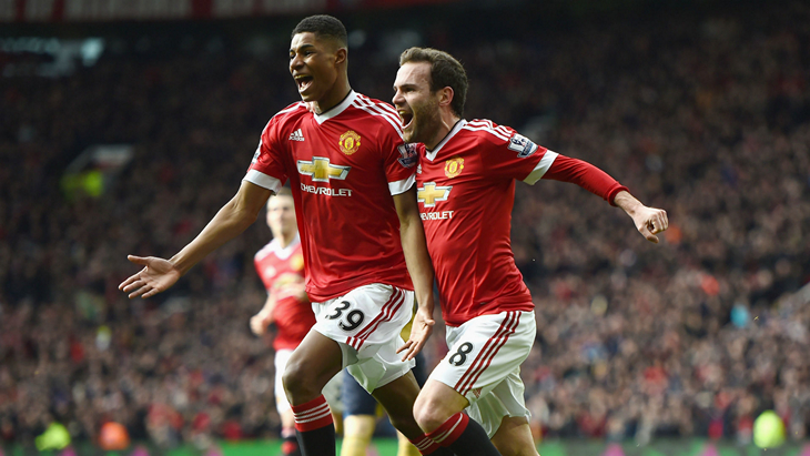 Маркус Рашфорд и Хуан Мата