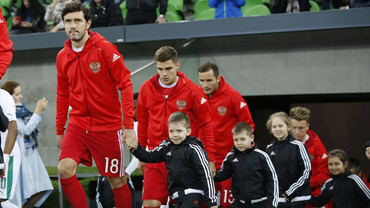 Футболисты сборной России