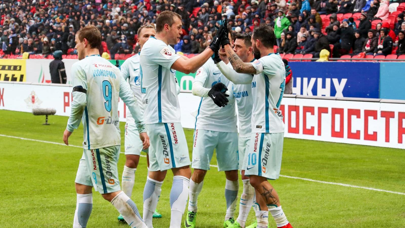 Перед встречей с «Анжи» «Зенит» победил в Казани