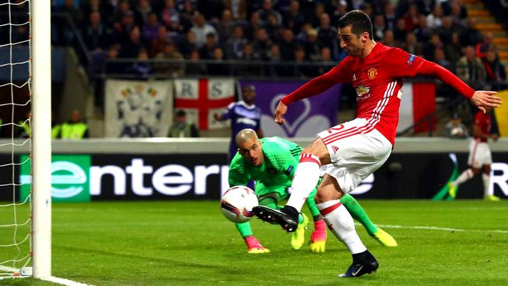 Генрих Мхитарян поразил ворота «Андерлехта» в первом матче