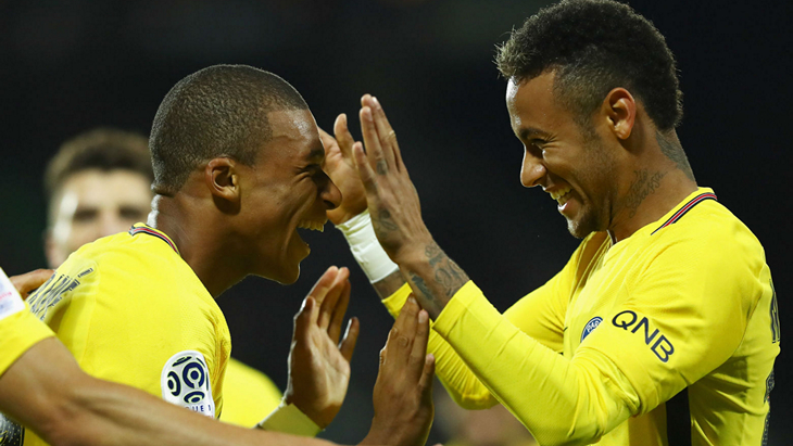 Килиан Мбаппе и Неймар