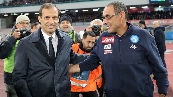 Аллегри (слева) и Сарри проведут знаковую битву