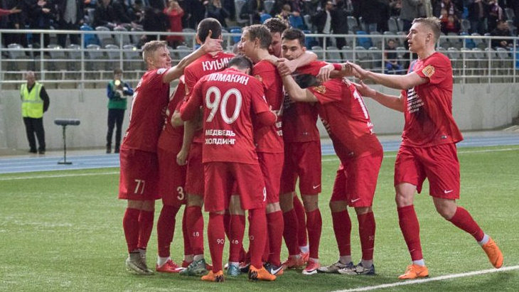 Футболисты «Енисея»