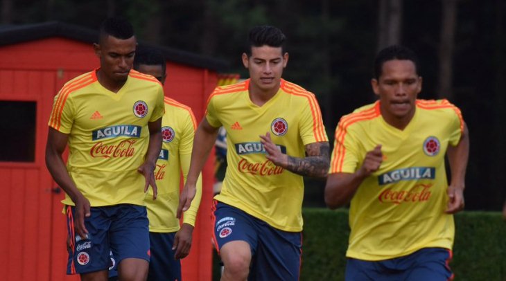 Игроки сборной Колумбии