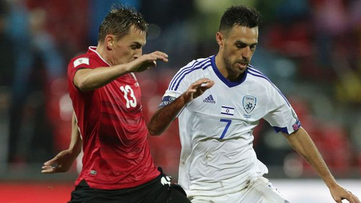 Фрагмент матча Албания — Израиль в оЧМ-2018