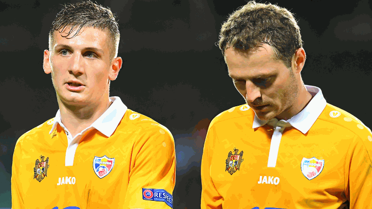 Футболисты сборной Молдавии