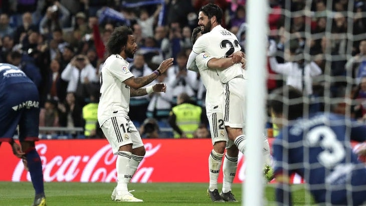 Футболисты «Реала» в прошлом матче