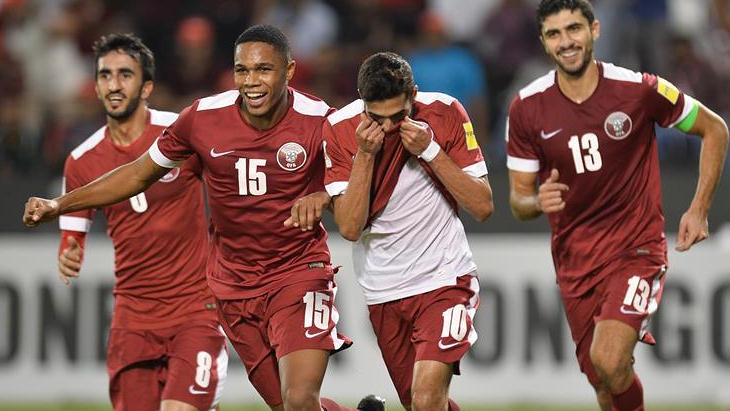 Футболисты сборной Катара