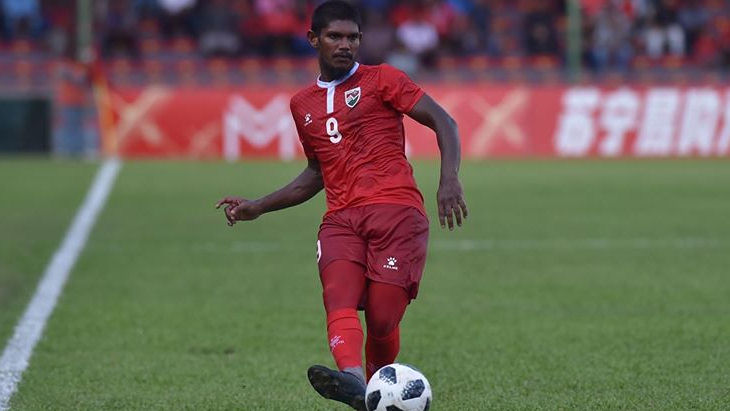 Игрок сборной Мальдив