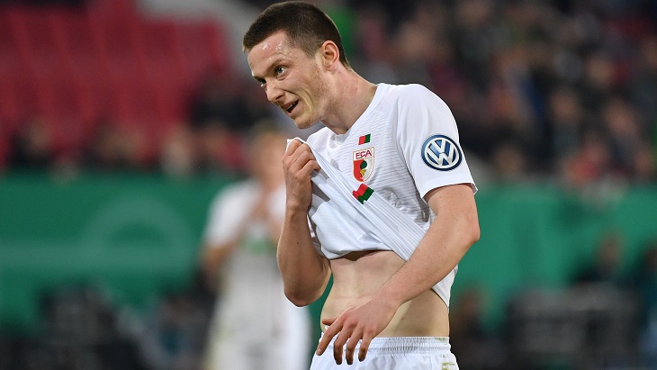 «Аугсбург» выиграл в прошлом туре Бундеслиги