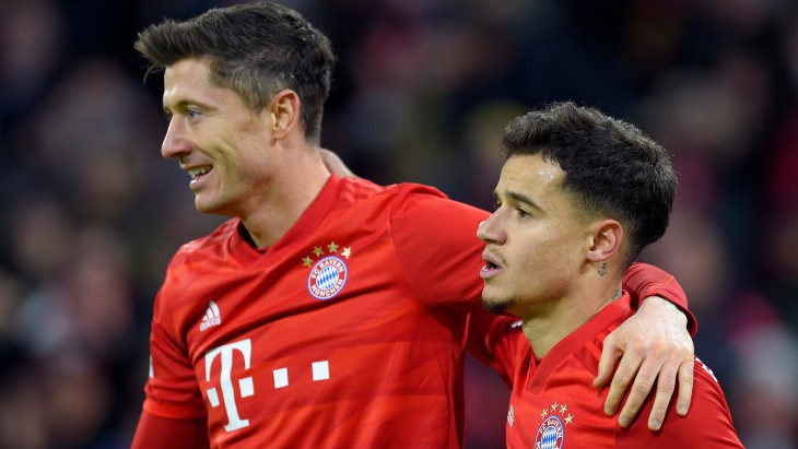 Роберт Левандовски и Фелипе Коутиньо