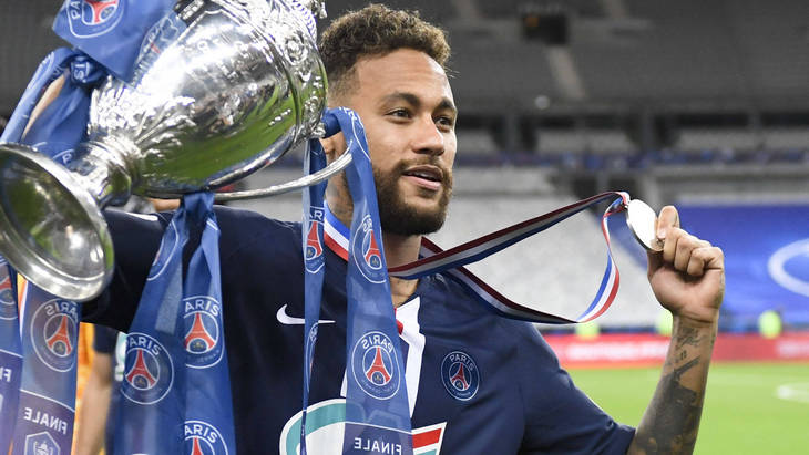 Неймар с Кубком Франции