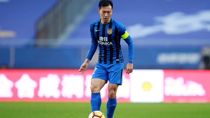 «Цзянсу Сунин» идет на четвертом месте