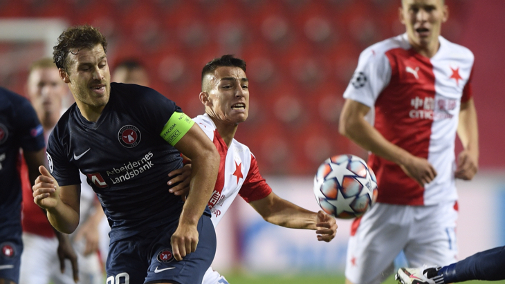 «Мидтьюлланн» — «Славия» Прага. Ничья после первого матча