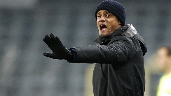 Команда Компани занимает седьмое место в чемпионате Бельгии