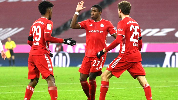 «Бавария» забила 16 мячей в пяти турах группового этапа ЛЧ