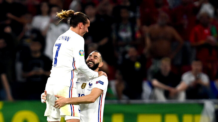 Антуан Гризманн и Карим Бензема