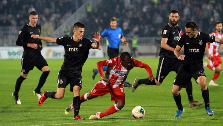 В пяти предыдущих матчах между «Партизаном» и «Црвеной Звездой» было забито лишь четыре мяча