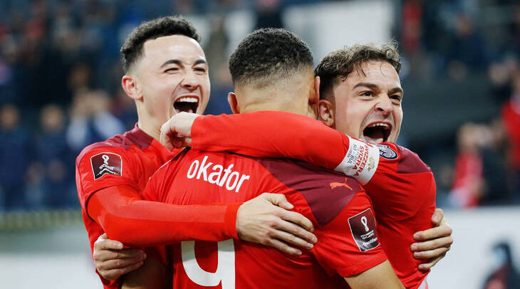 Сборная Швейцарии потерпела лишь одно поражение в десяти предыдущих матчах