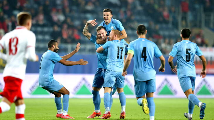 Израиль набрал девять очков в четырех гостевых матчах текущего отбора