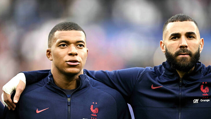 Килиан Мбаппе и Карим Бензема