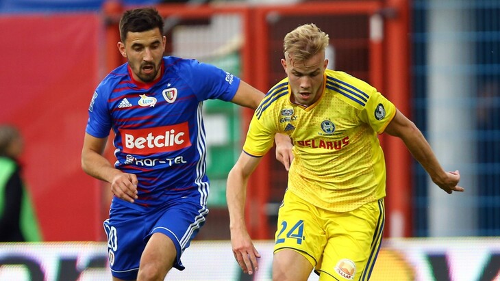 Фрагмент матча Лиги чемпионов «Пяст» — БАТЭ