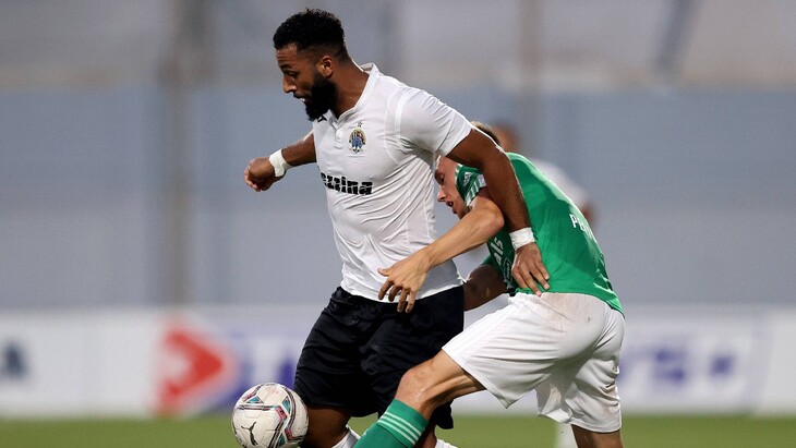 Фрагмент матча «Хиберниан» — «Левадия»