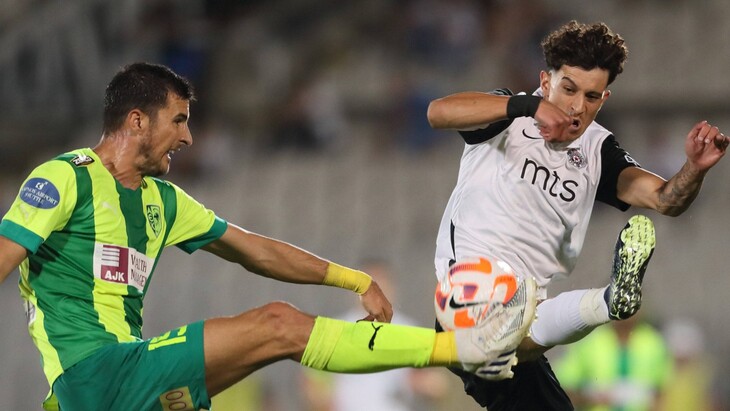 Фрагмент матча «Партизан» — АЕК