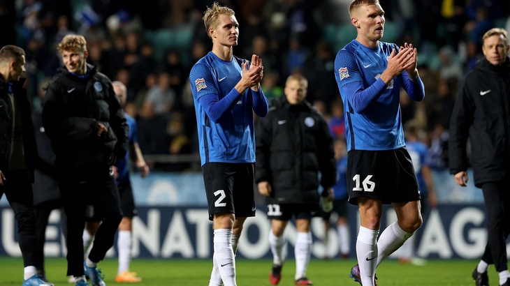 Эстония уже вышла в третий дивизиона Лиги наций