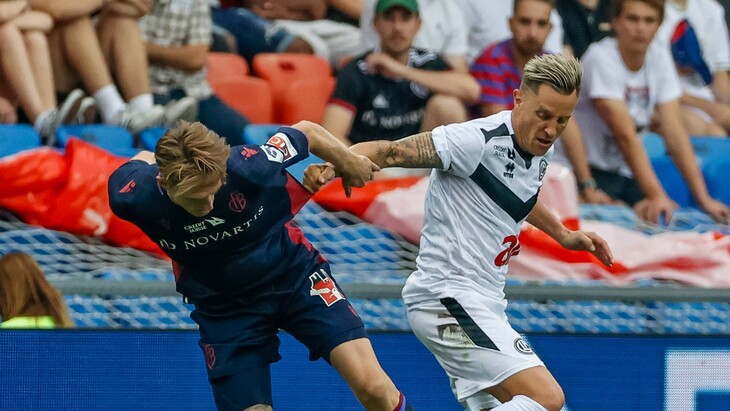 Фрагмент матча «Базель» — «Лугано». Чемпионат Швейцарии