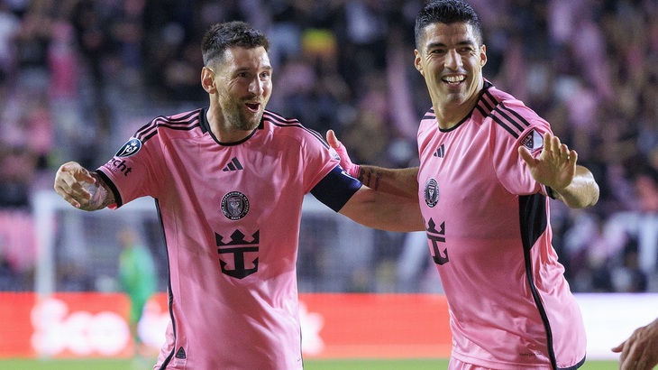 Лионель Месси и Луис Суарес