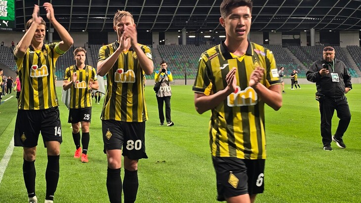 «Кайрат» после победы над «Олимпией» в Лиге чемпионов