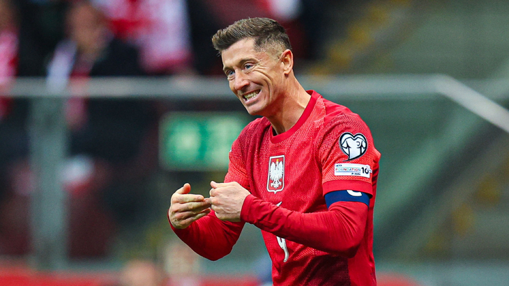 Роберт Левандовский — нападающий сборной Польши