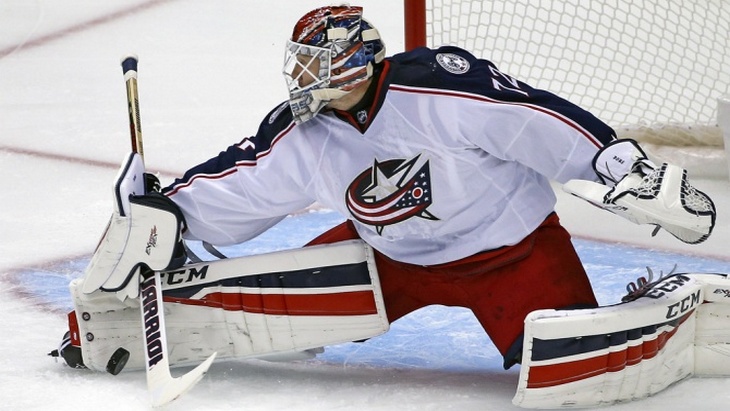 Бобровский своим сейвом помогает «Коламбусу» продолжать побеждать