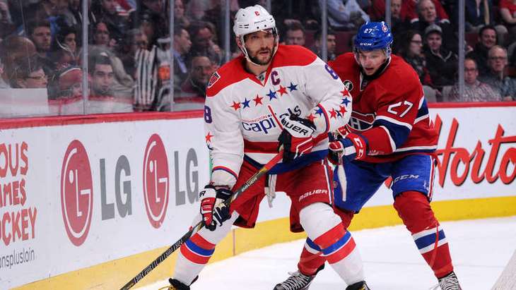 Борьба в матче «Монреаля» и «Вашингтона»