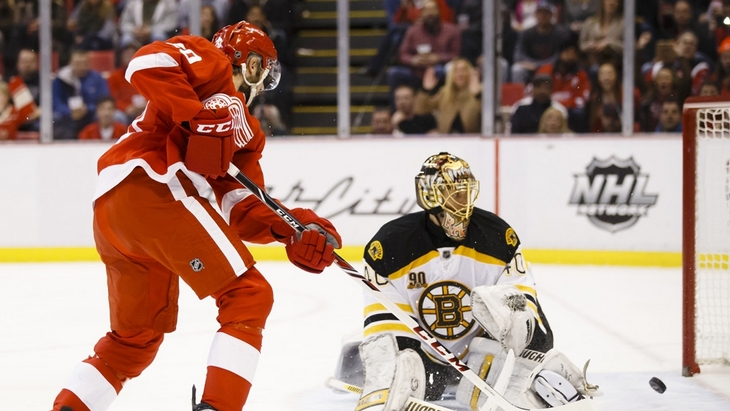 гол «Детройта» в ворота «Бостона»