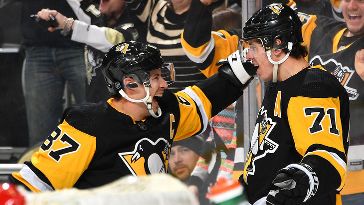 Сидни Кросби и Евгений Малкин