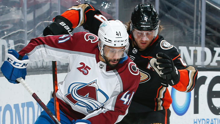 Матч между «Анахаймом» и «Колорадо» 10 апреля