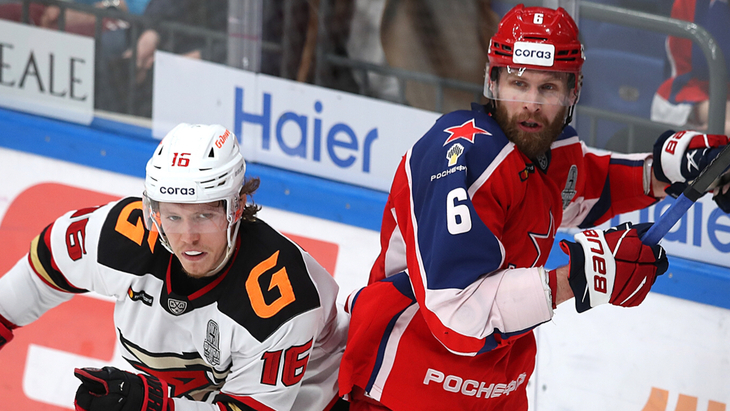 Матч между «Авангардом» и ЦСКА, прошедший в Москве