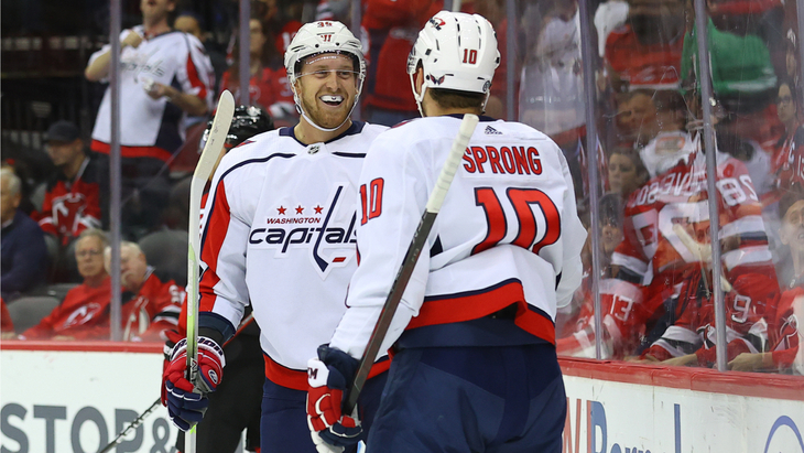 «Вашингтон» в матче с «Нью-Джерси»