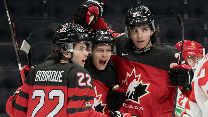 Канада в товарищеском матче с Россией