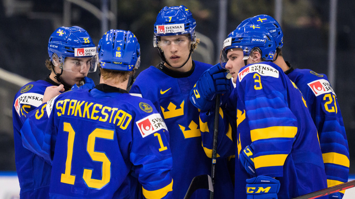 Молодежная сборная Швеции в игре со Швейцарией