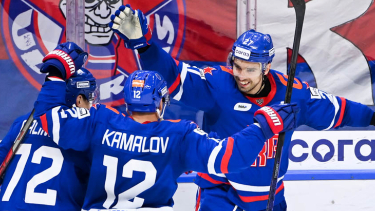 СКА в матче с «Локомотивом»