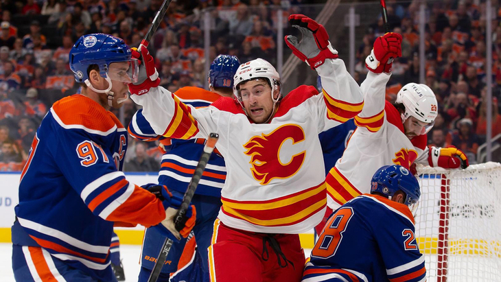 Первый матч между «Калгари» и «Эдмонтоном»