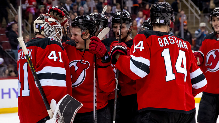 «Нью-Джерси» в матче с «Эдмонтоном»